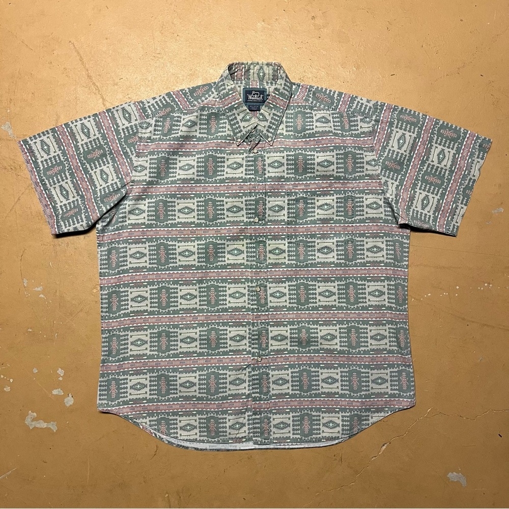 Vintage Woolrich Aztec Patterned Men's Shirt XL
